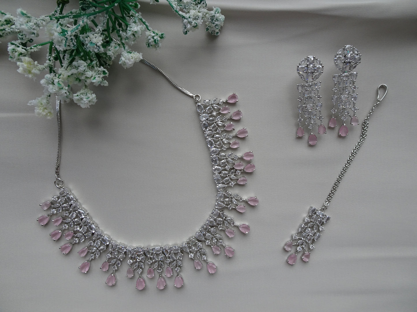 Silver Necklace Set