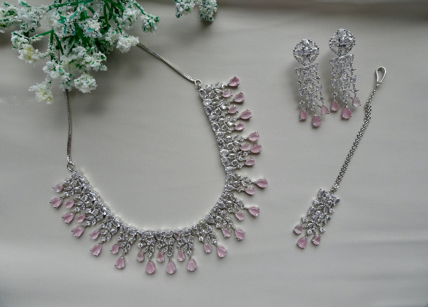 Silver Necklace Set